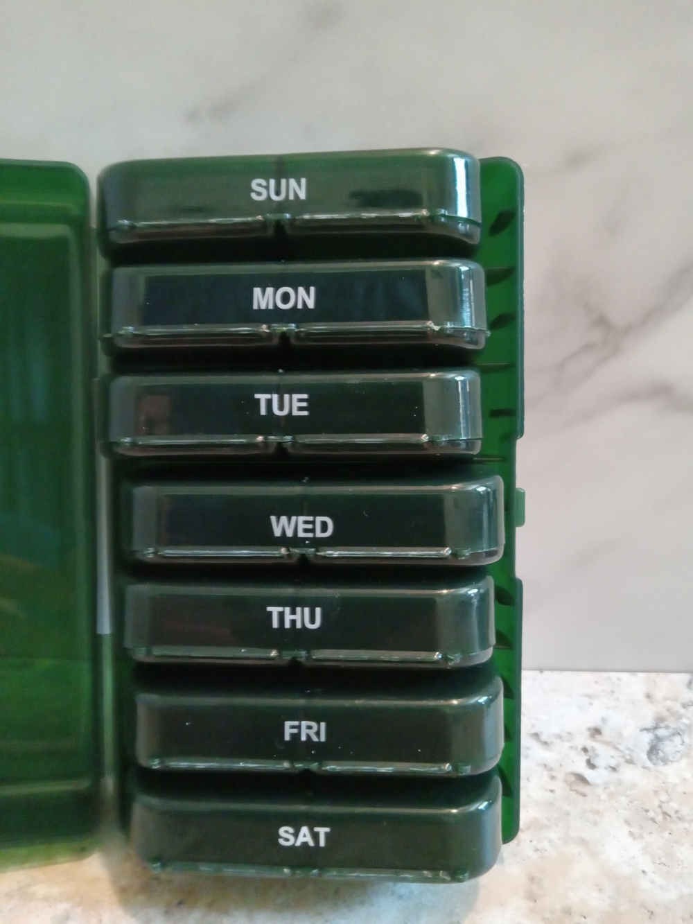 Weekly Pill Organizer Case - Green